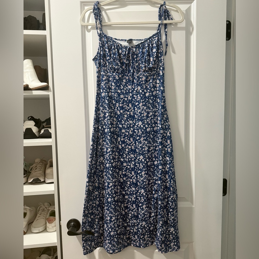 Floral Blue Dress